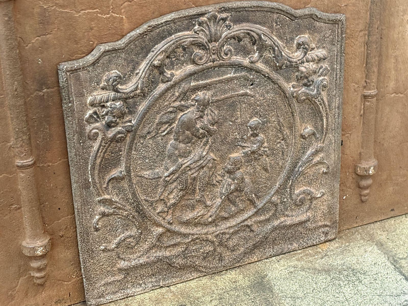 French 18th Century Louis XV Period 'Winter' Fireback / Backsplash photo Home Fixtures