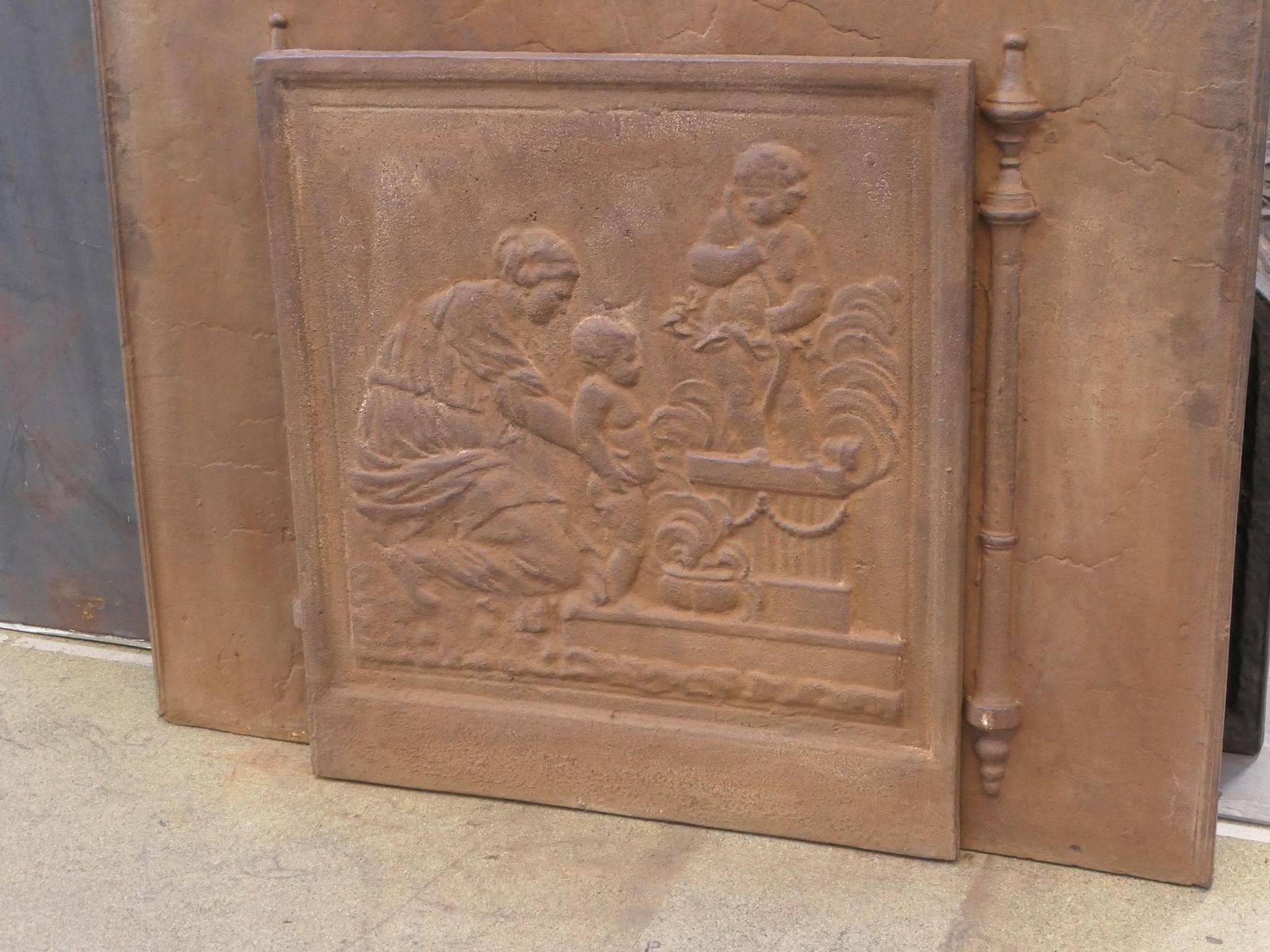 20th Century French Napoleon III Style 'Caritas' Fireback / Backsplash photo Home Fixtures