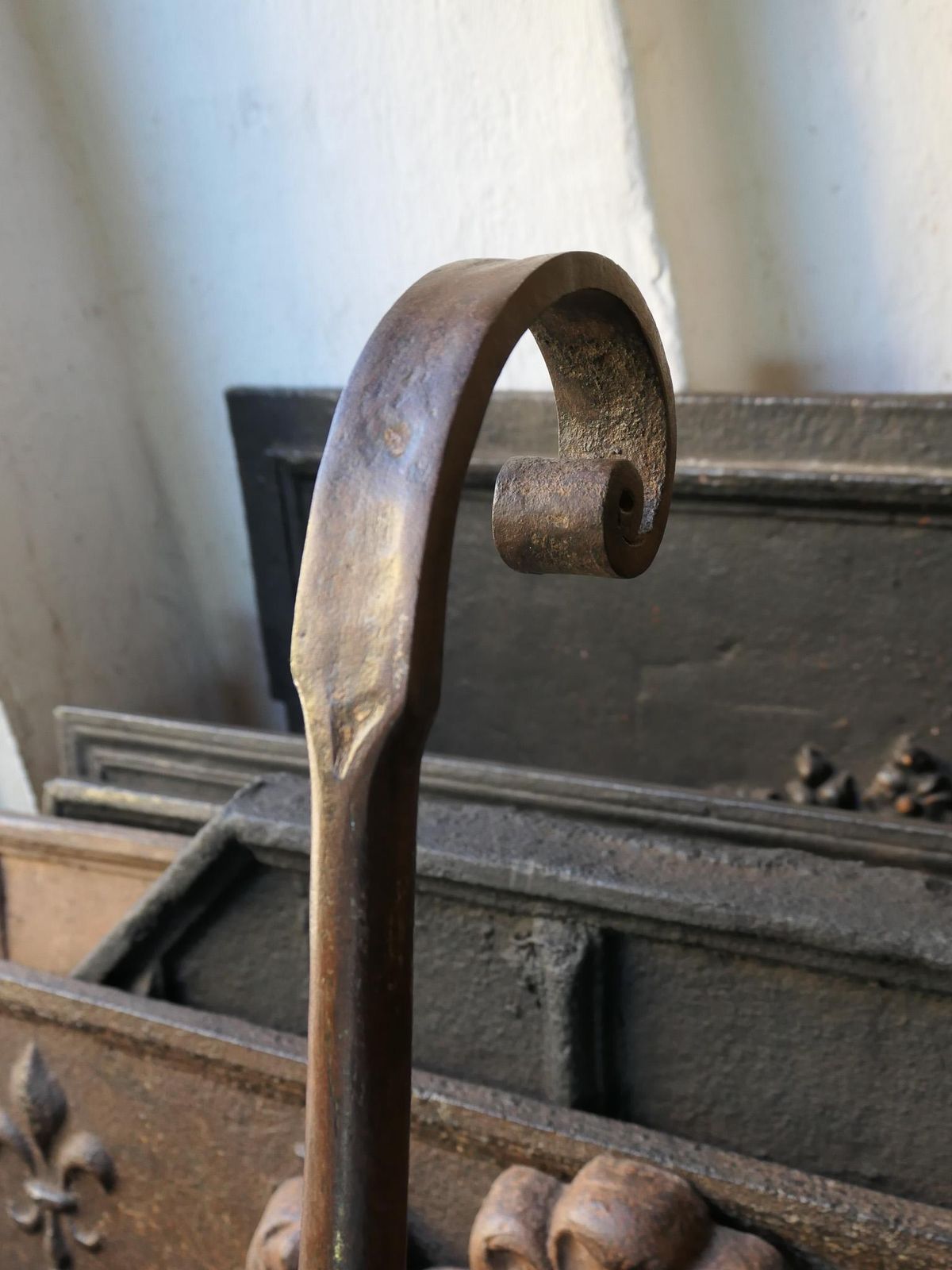 Antique Standing Spit Rack, 19th 20th Century photo Home Fixtures