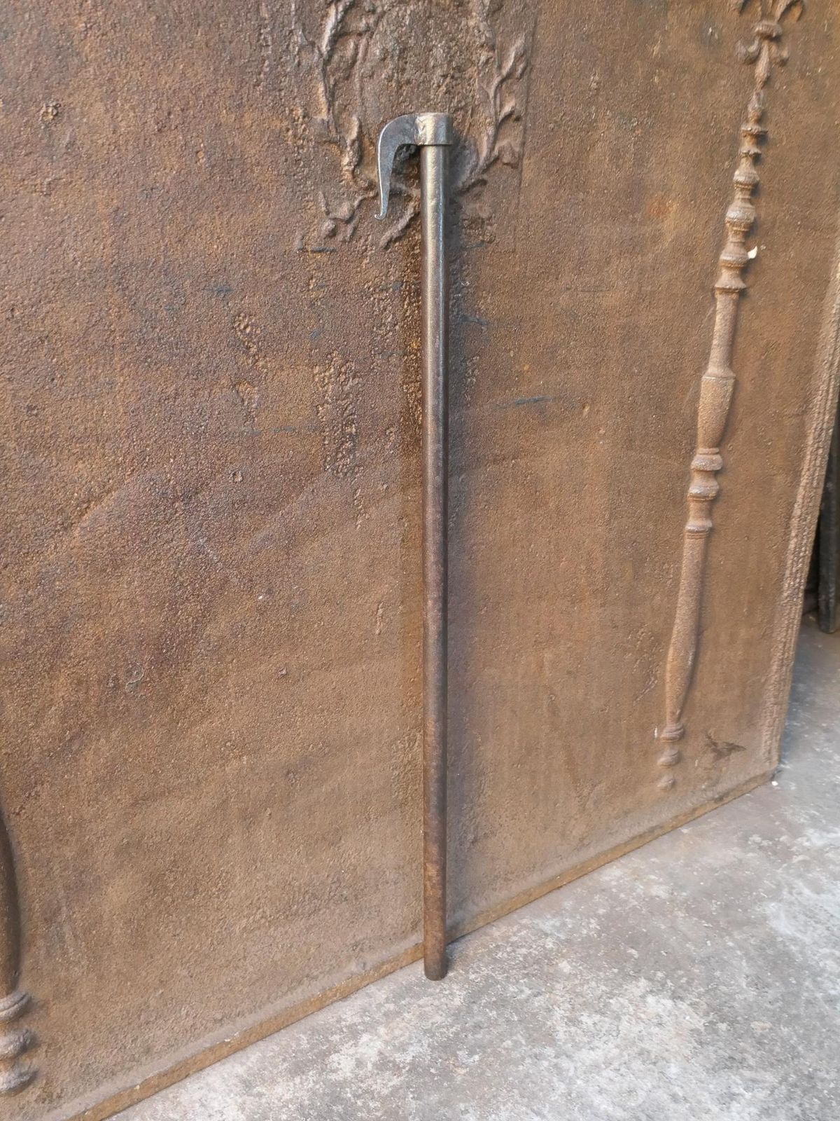 Antique Dutch Wrought Iron Blow Poker, 18th 19th Century photo for sale