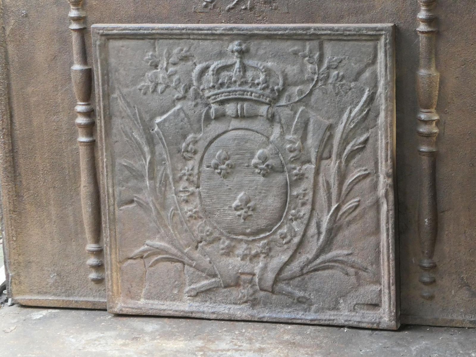 French Louis XV Style 'Arms Of France' Fireback / Backsplash photo buy