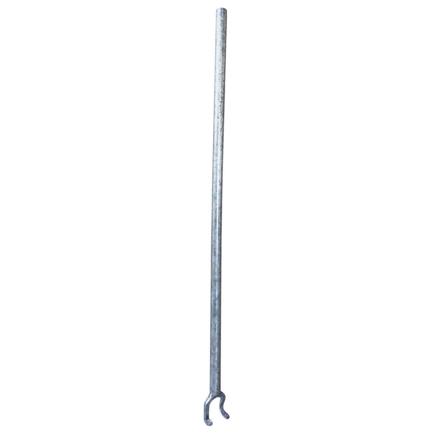 19th Century Dutch Polished Steel Blow Poker