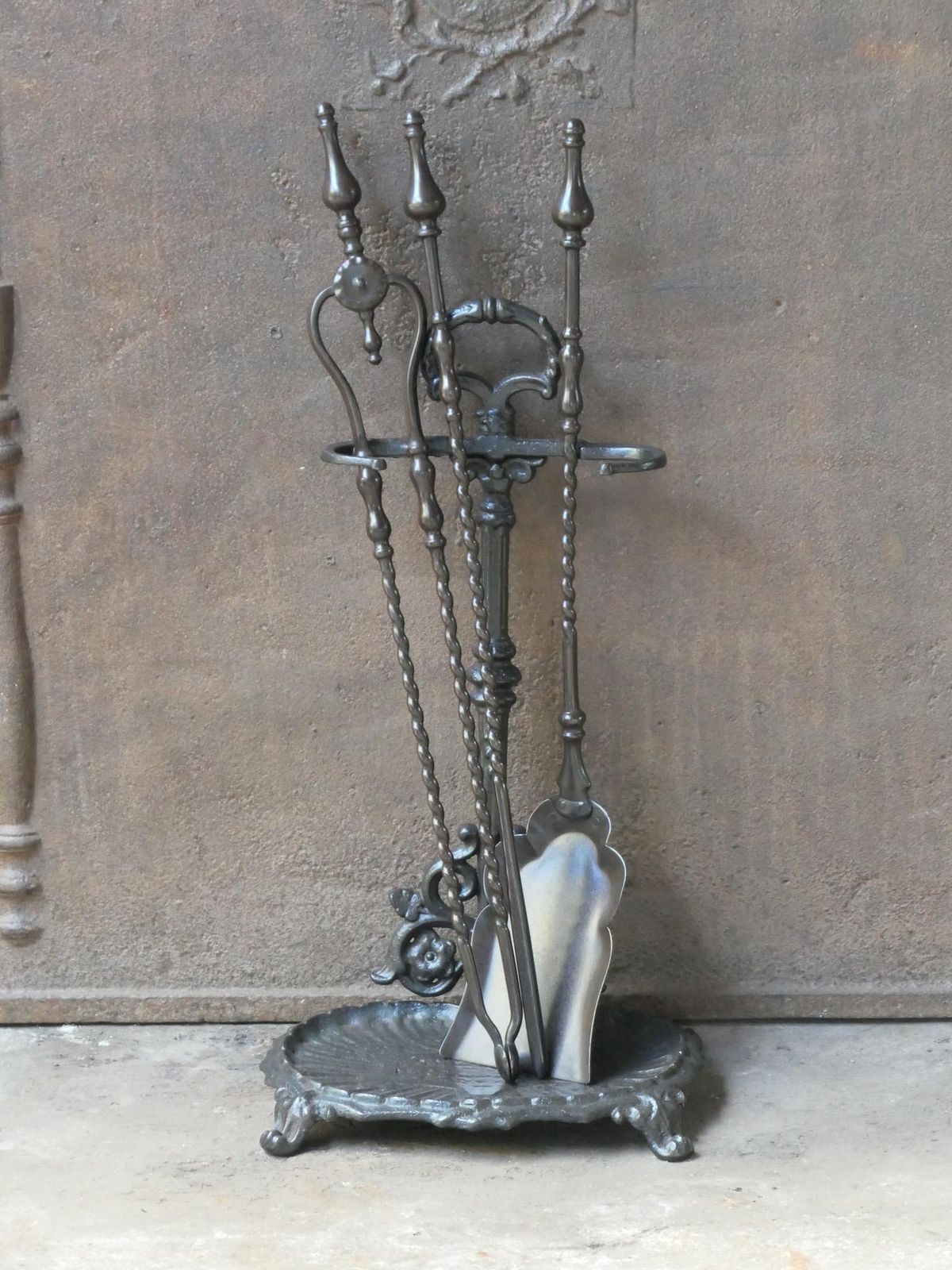 English Victorian Fireplace Tools Or Companion Set, 19th Century photo furniture