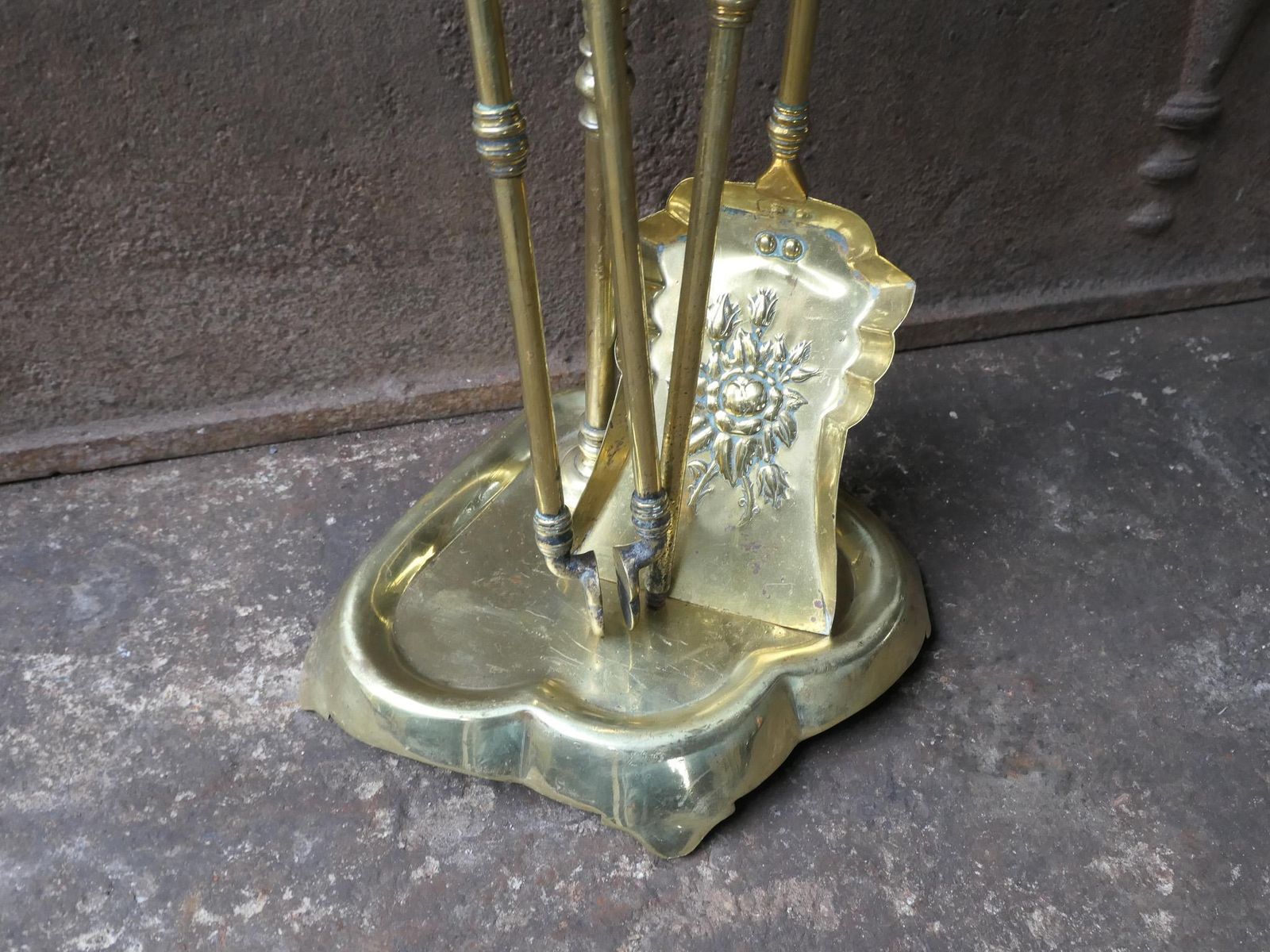 photo for sale 19th 20th Century French Art Nouveau Fireplace Tools Or Fire Tools