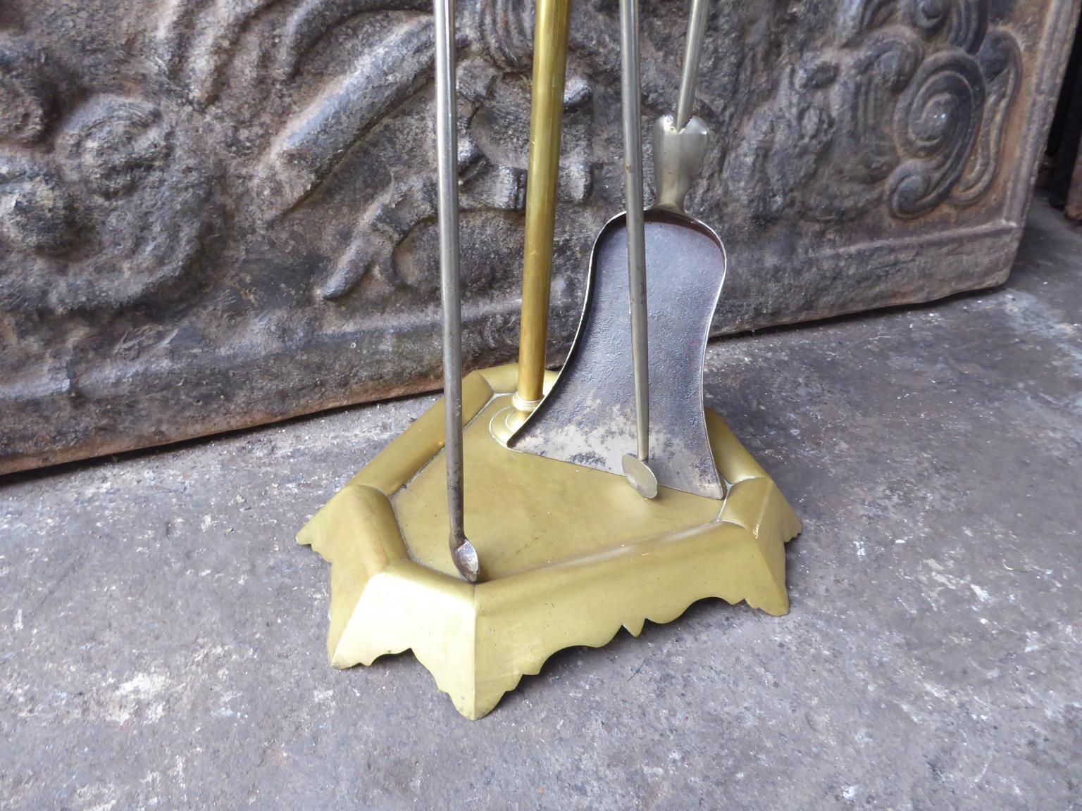 Antique French 'Grandy Fils' Fireplace Tools Or Fire Tools photo buy
