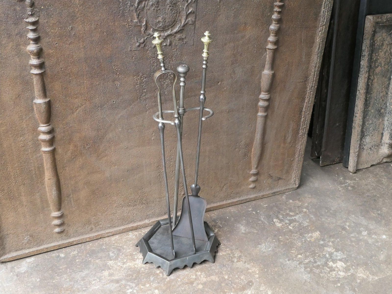 French Napoleon III Period Fireplace Tools Or Fire Tools, 19th Century photo for sale