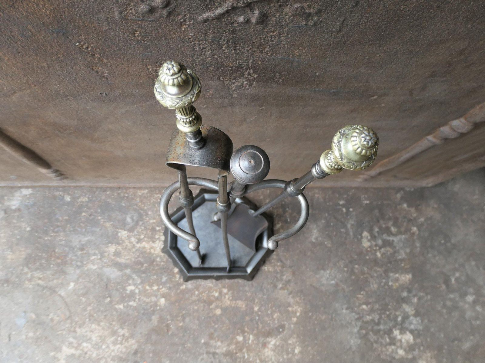 French Napoleon III Period Fireplace Tools Or Fire Tools, 19th Century photo vinterior