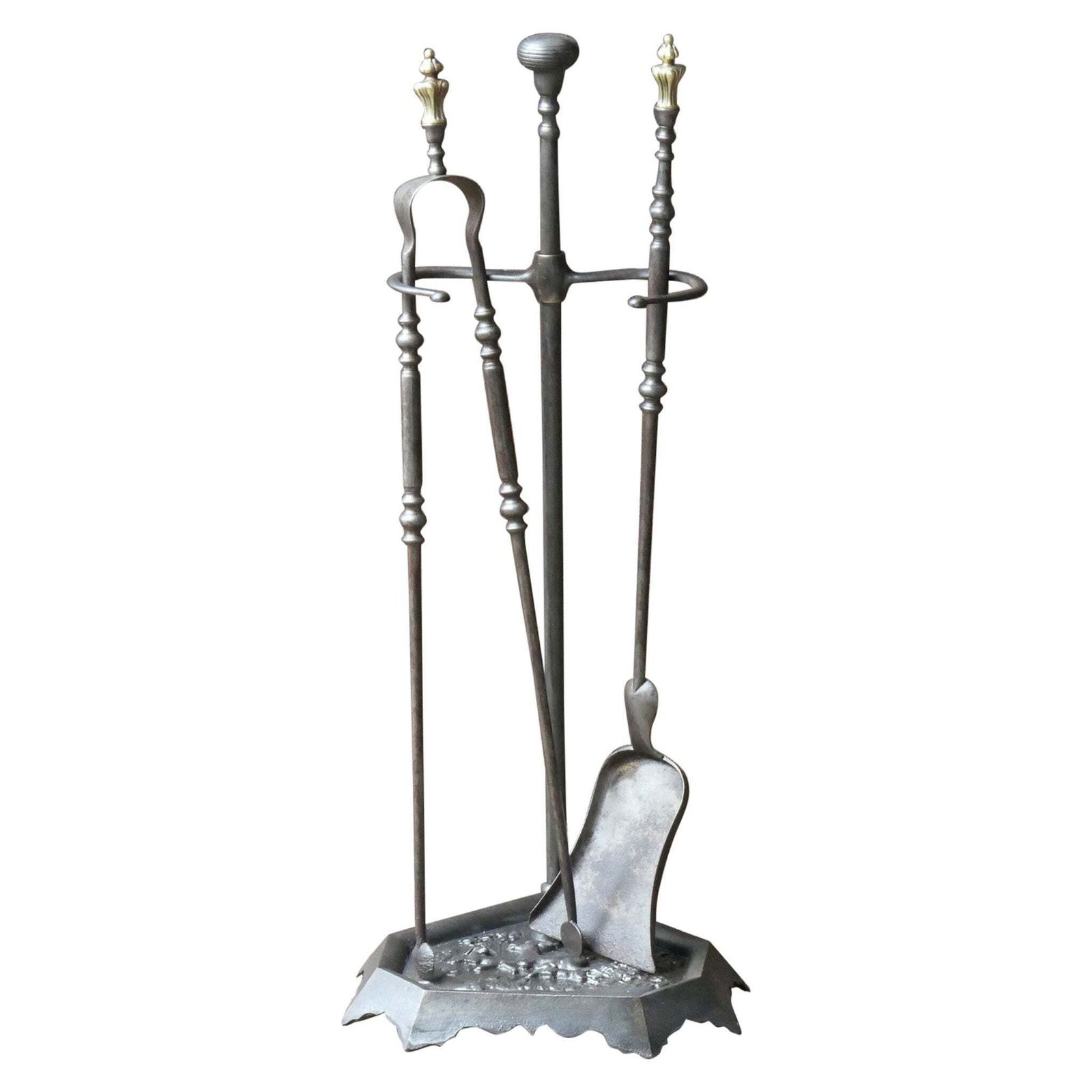 Antique French 'Grandy Fils' Fireplace Tools Or Fire Tools, 19th Century