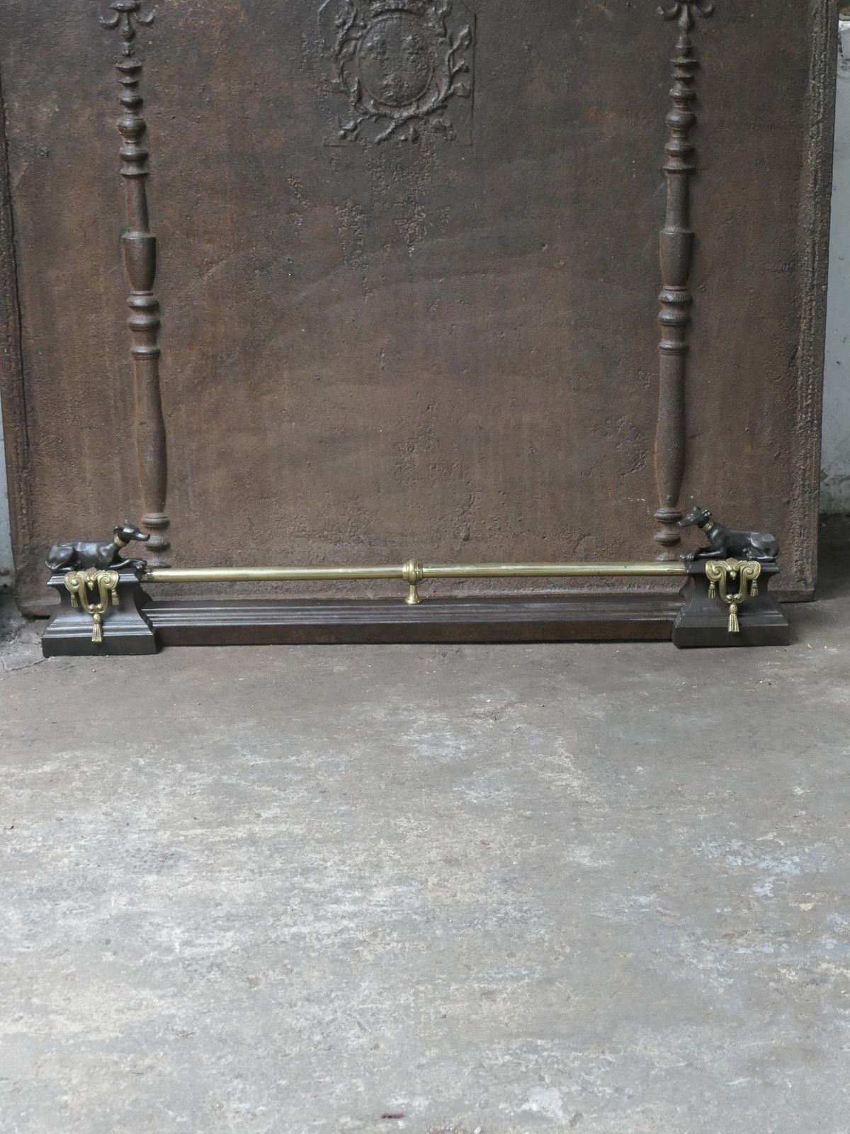 Antique French Napoleon III Period Fireplace Fender, 19th Century photo for sale