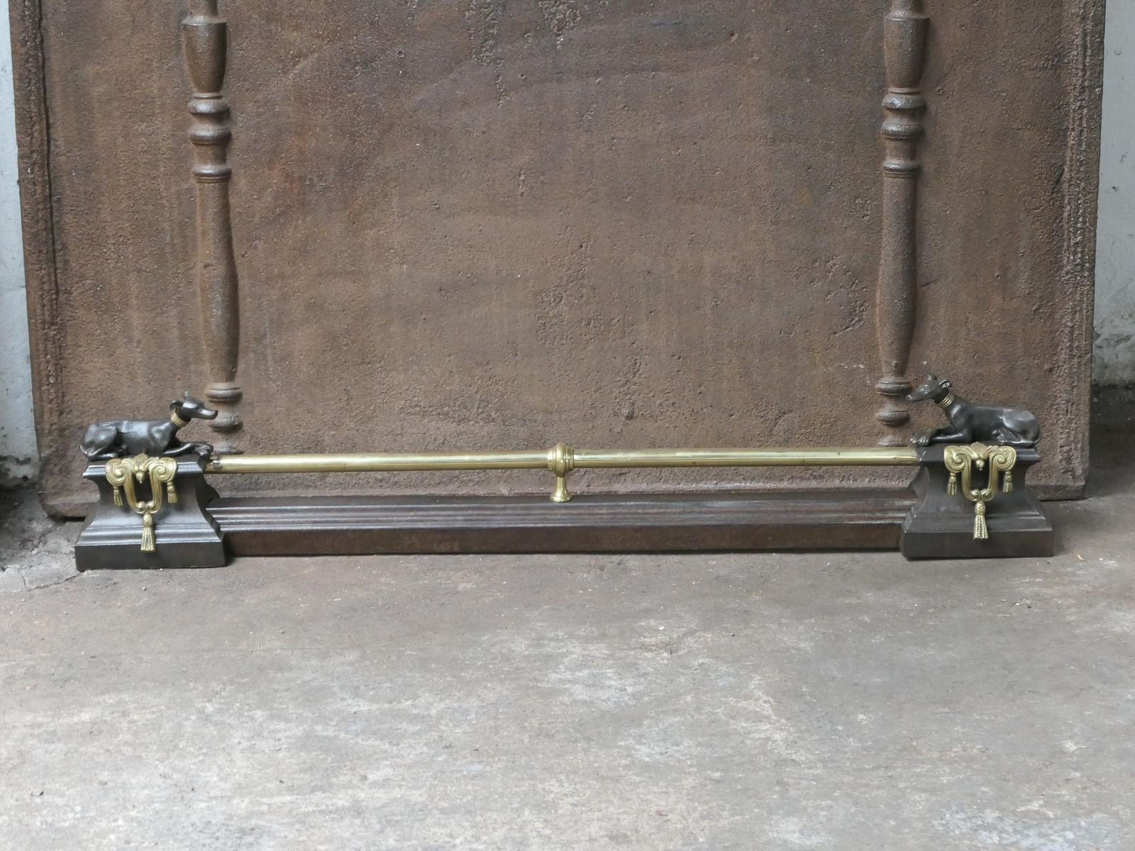 Antique French Napoleon III Period Fireplace Fender, 19th Century photo 593.0