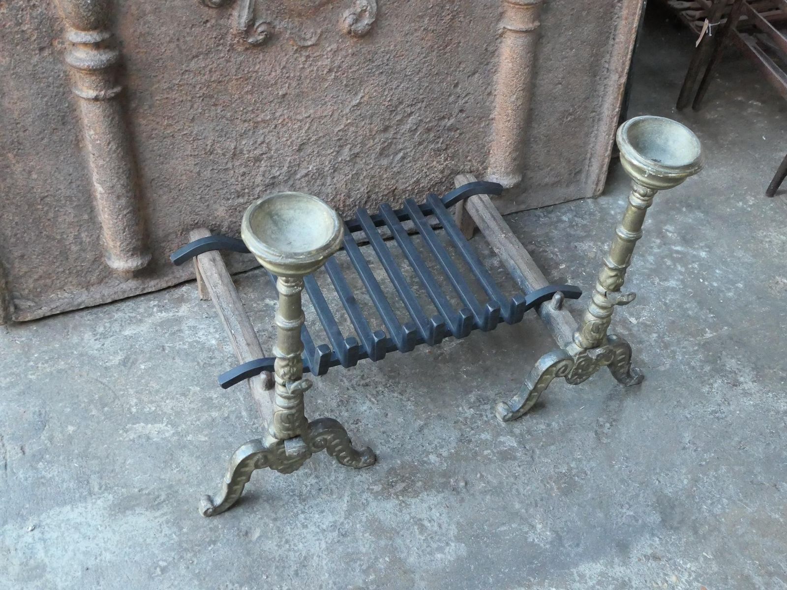 French Napoleon III Style Fire Grate, Fireplace Grate photo buy
