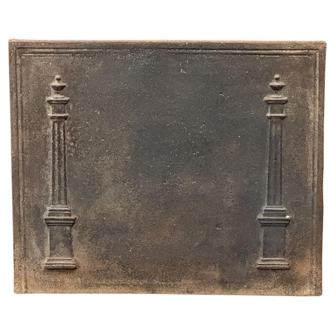 French 'Pillars Of Freedom' Fireback / Backsplash, Early 19th Century