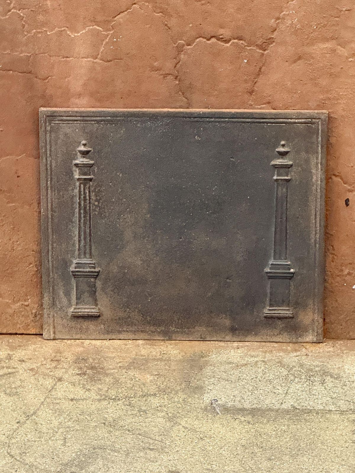 French 'Pillars Of Freedom' Fireback / Backsplash, Early 19th Century photo furniture