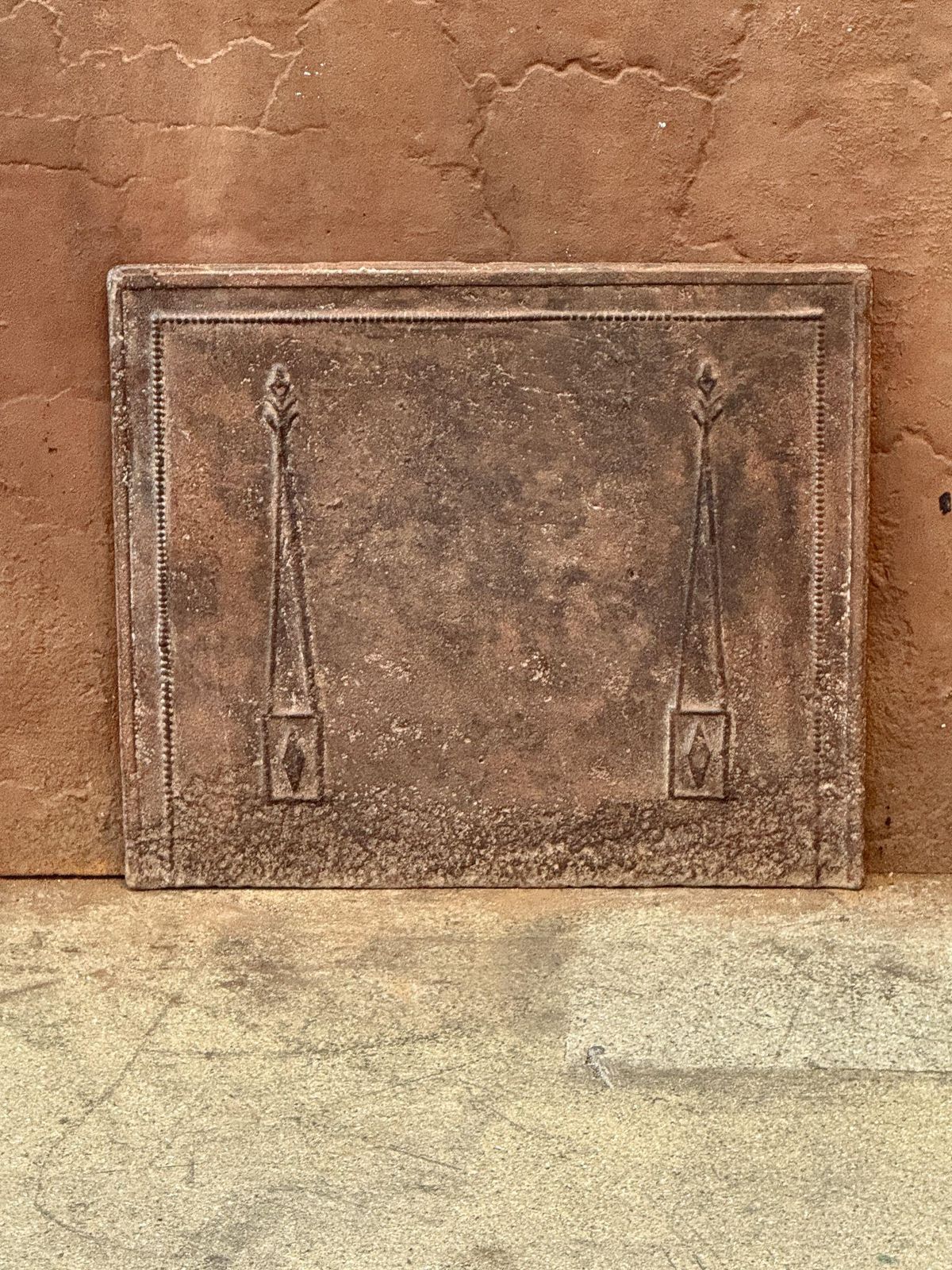 French 'Pillars Of Freedom' Fireback / Backsplash, Early 19th Century photo furniture
