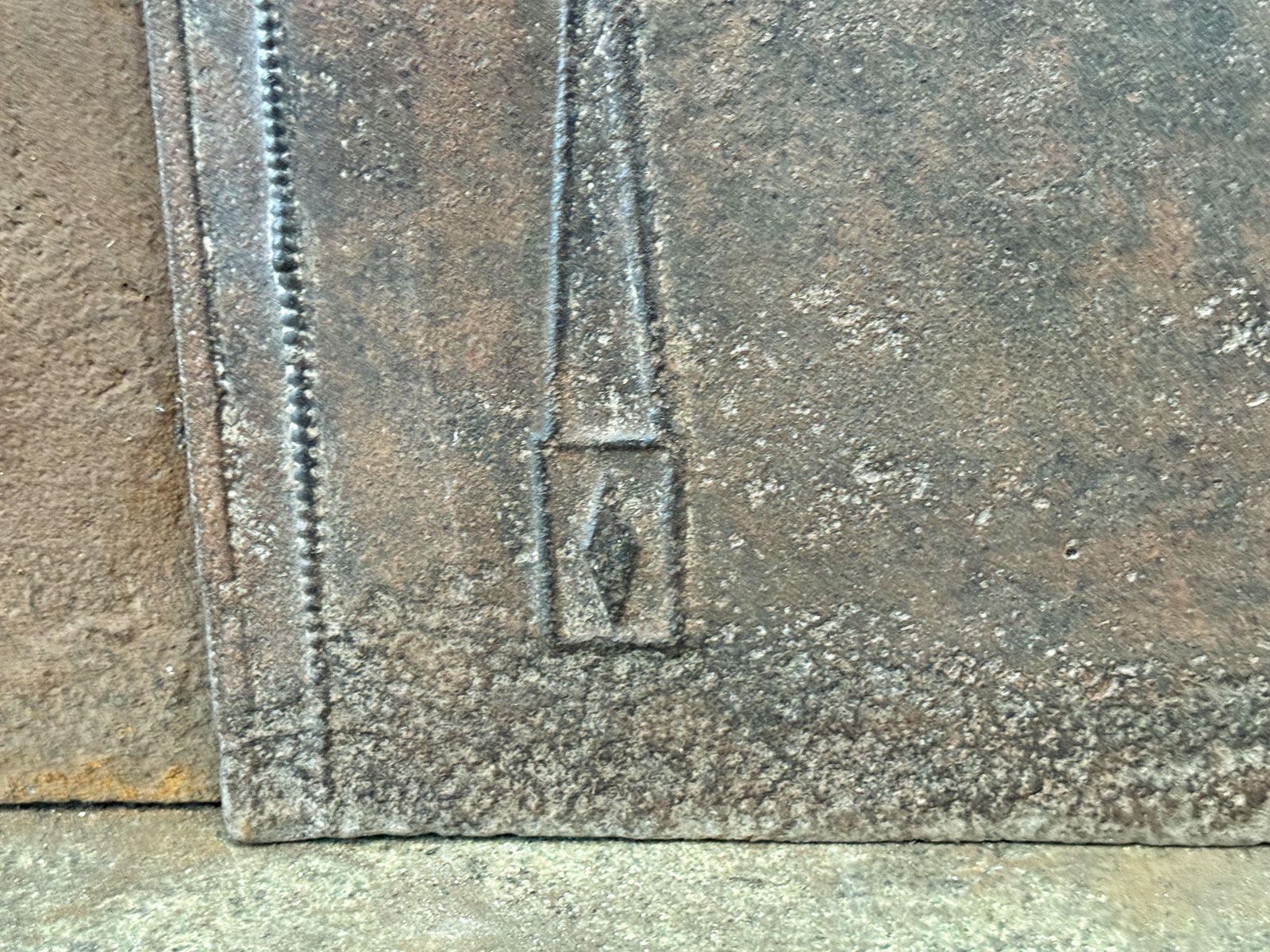 French 'Pillars Of Freedom' Fireback / Backsplash, Early 19th Century photo 466.0