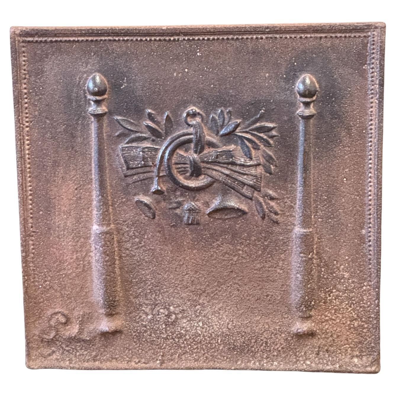 French Neoclassical Period Fireback / Backsplash, 18th   19th C.