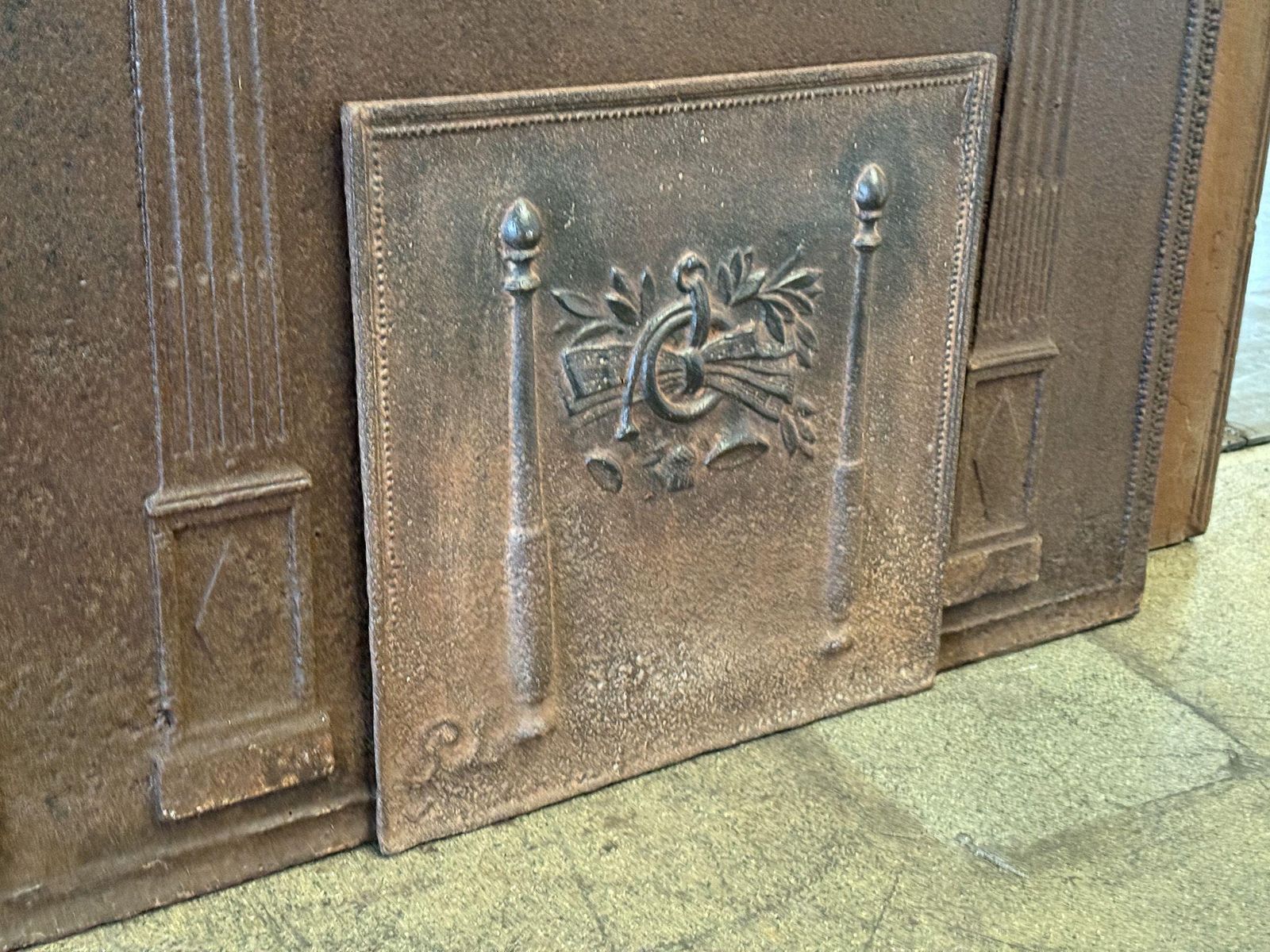 French Neoclassical Period Fireback / Backsplash, 18th   19th C. photo for sale