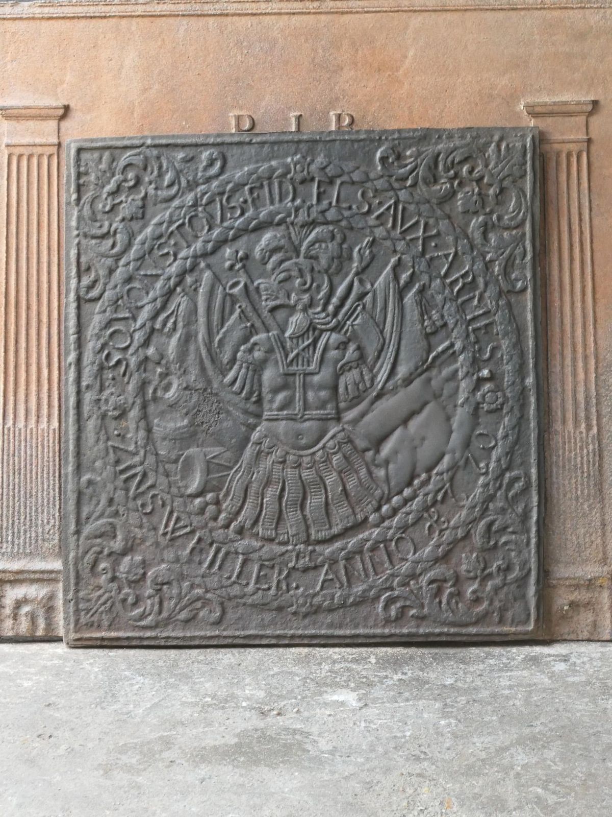 German 'Coat Of Arms' Fireback / Backsplash. Louis XIV Style, 20th Century. photo furniture