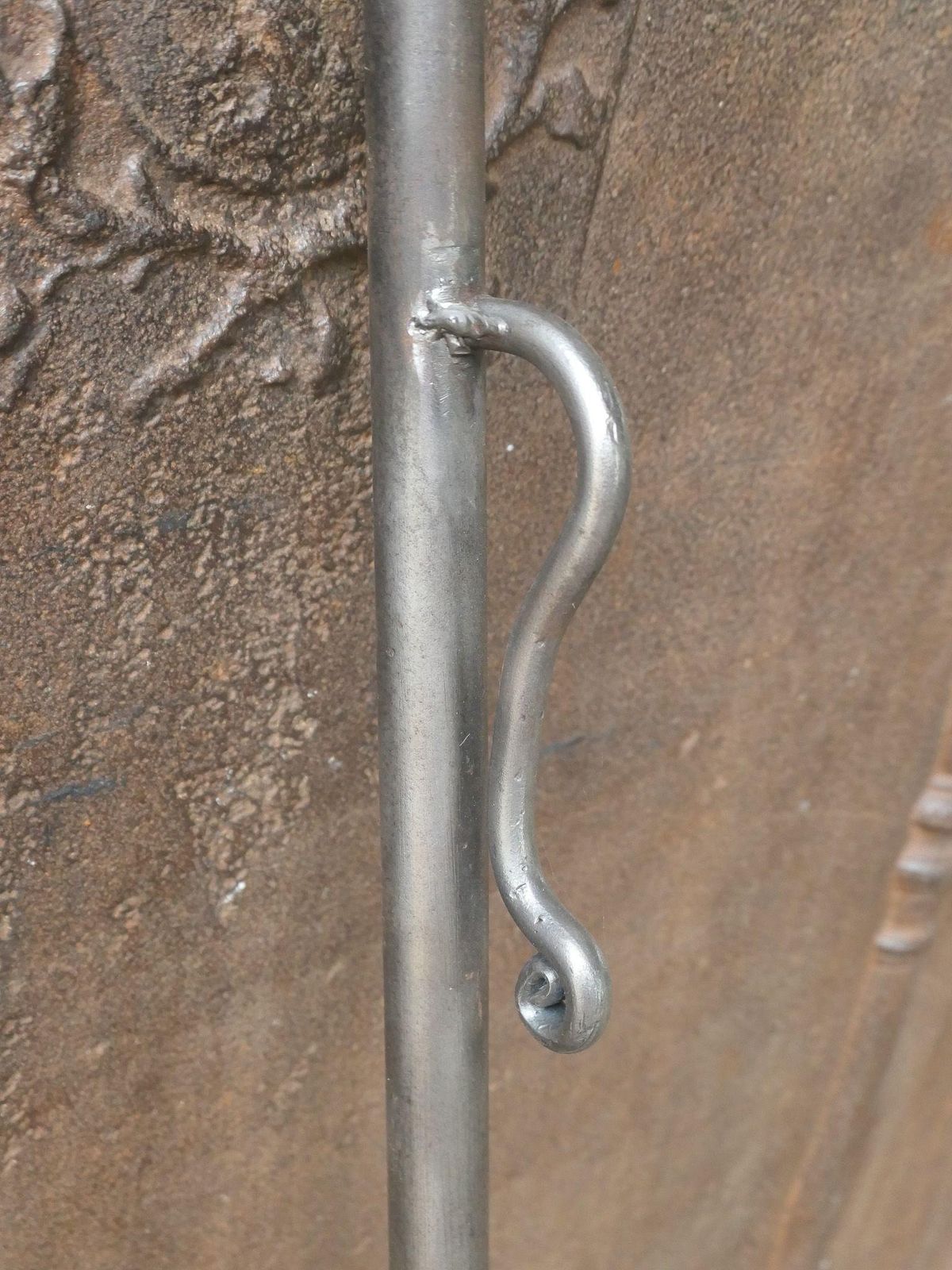 Large French Wrought Iron Blow Poker, Victorian Style photo buy
