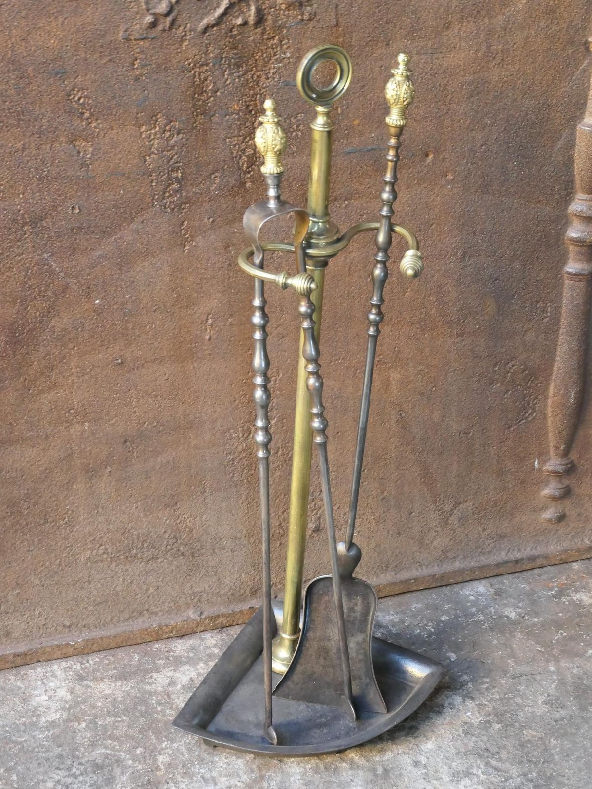 19th C. French Napoleon III Fireplace Tools photo for sale