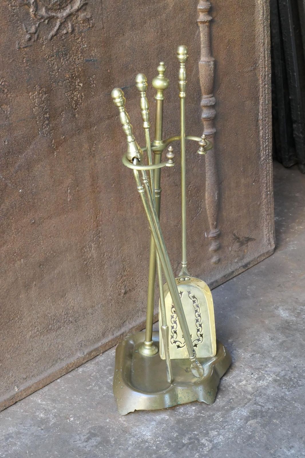 Antique French Fireplace Tools Or Fire Tools, 19th Century photo vintage