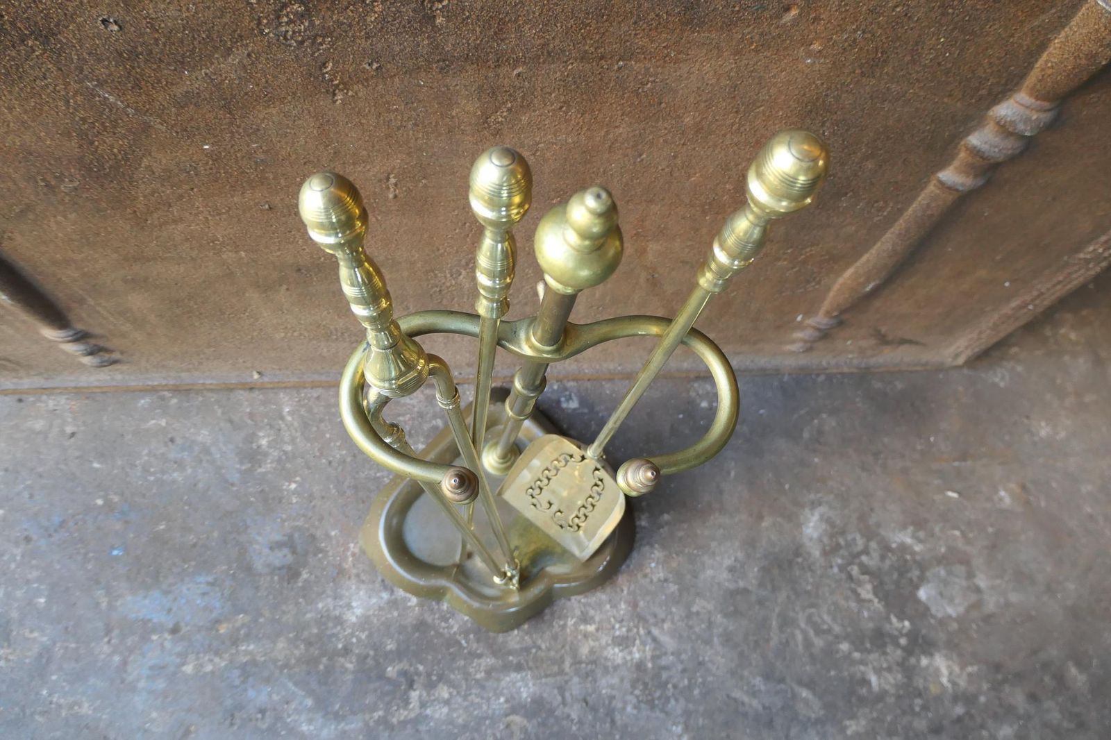 photo furniture Antique French Fireplace Tools Or Fire Tools, 19th Century