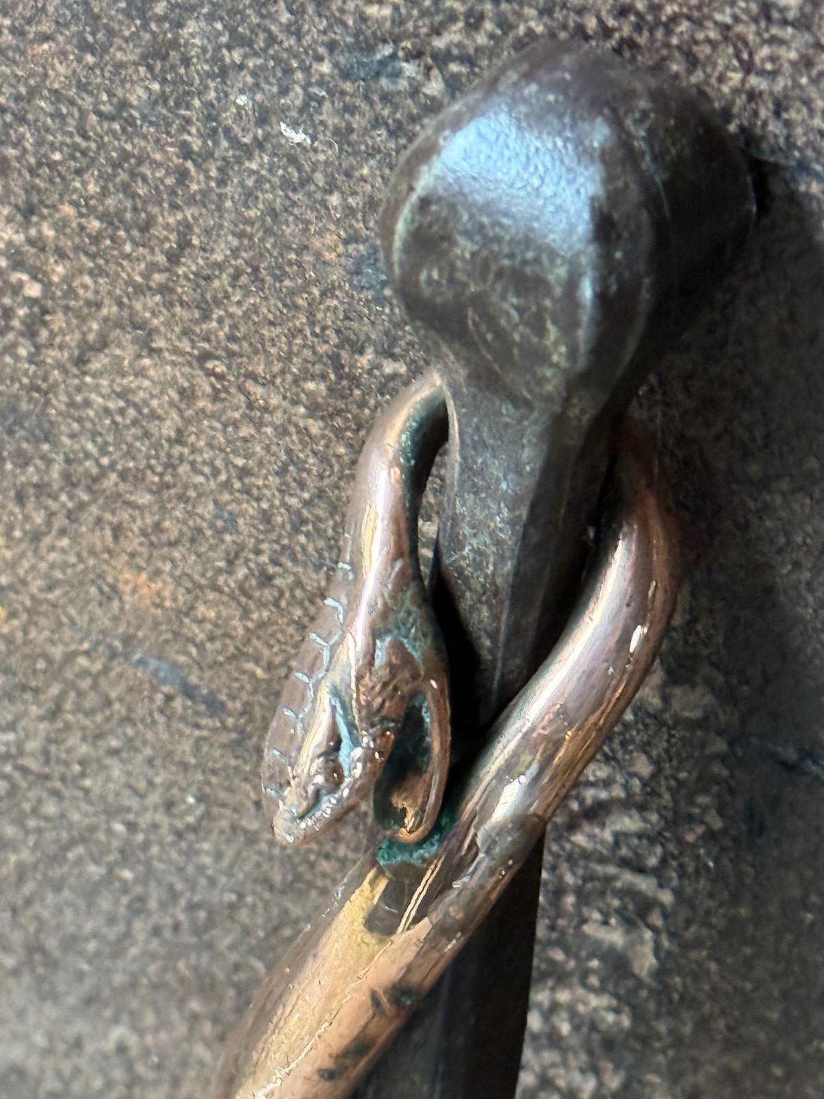 Exceptional Dutch Art Nouveau Fireplace Tools photo buy