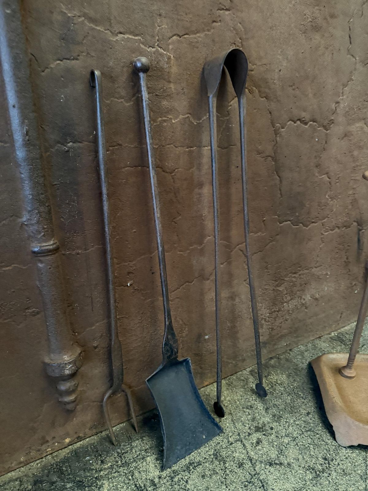 Rustic French Neoclassical Fireplace Tools, Early 19th Century Period photo 746.0