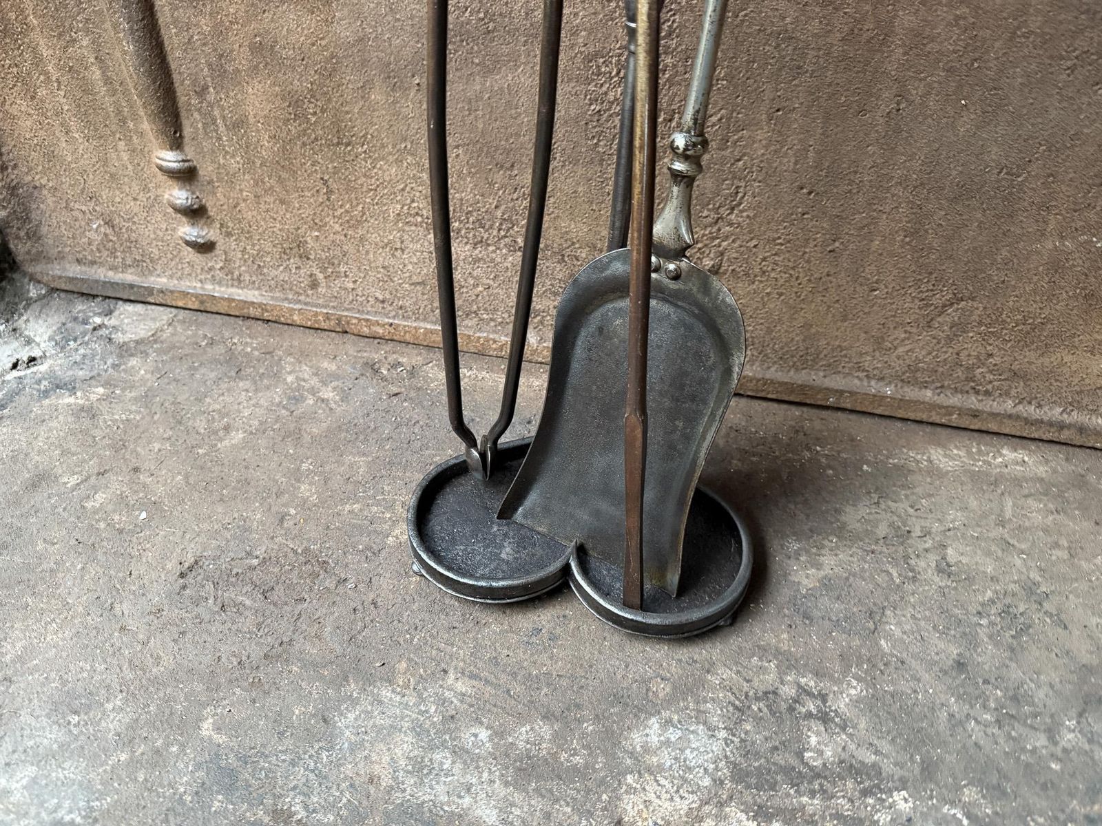 Home Fixtures English Victorian Fireplace Tools Or Companion Set, 19th Century photo