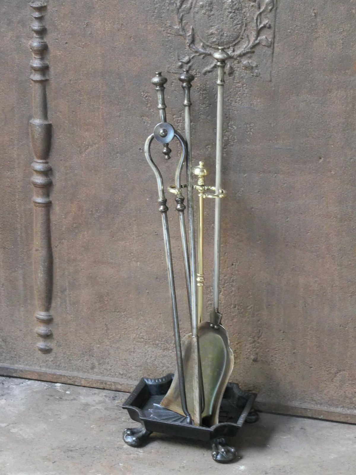 English Victorian Fireplace Tools Or Companion Set, 19th Century photo Home Fixtures