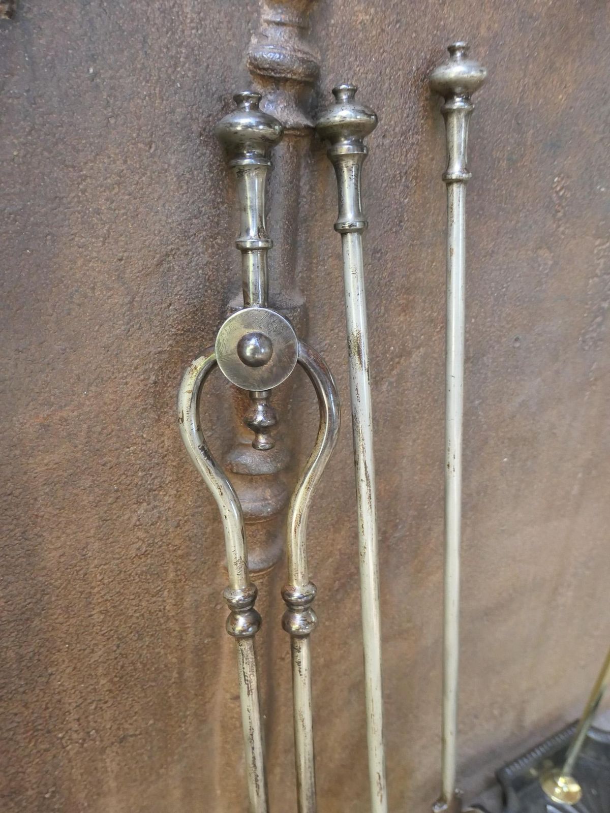 photo for sale English Victorian Fireplace Tools Or Companion Set, 19th Century