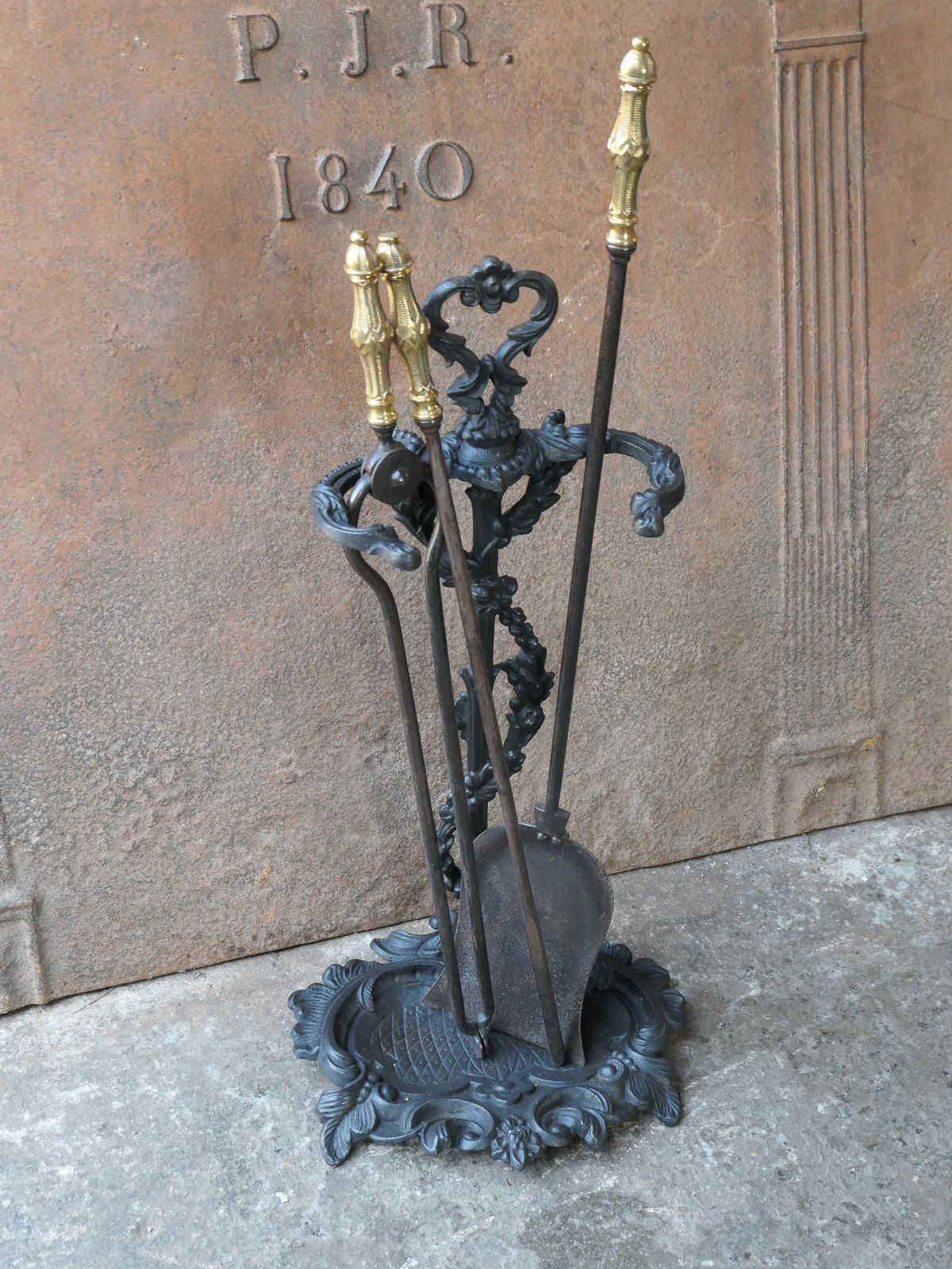 English Victorian Fireplace Tool Set Or Companion Set, 19th Century photo vinterior