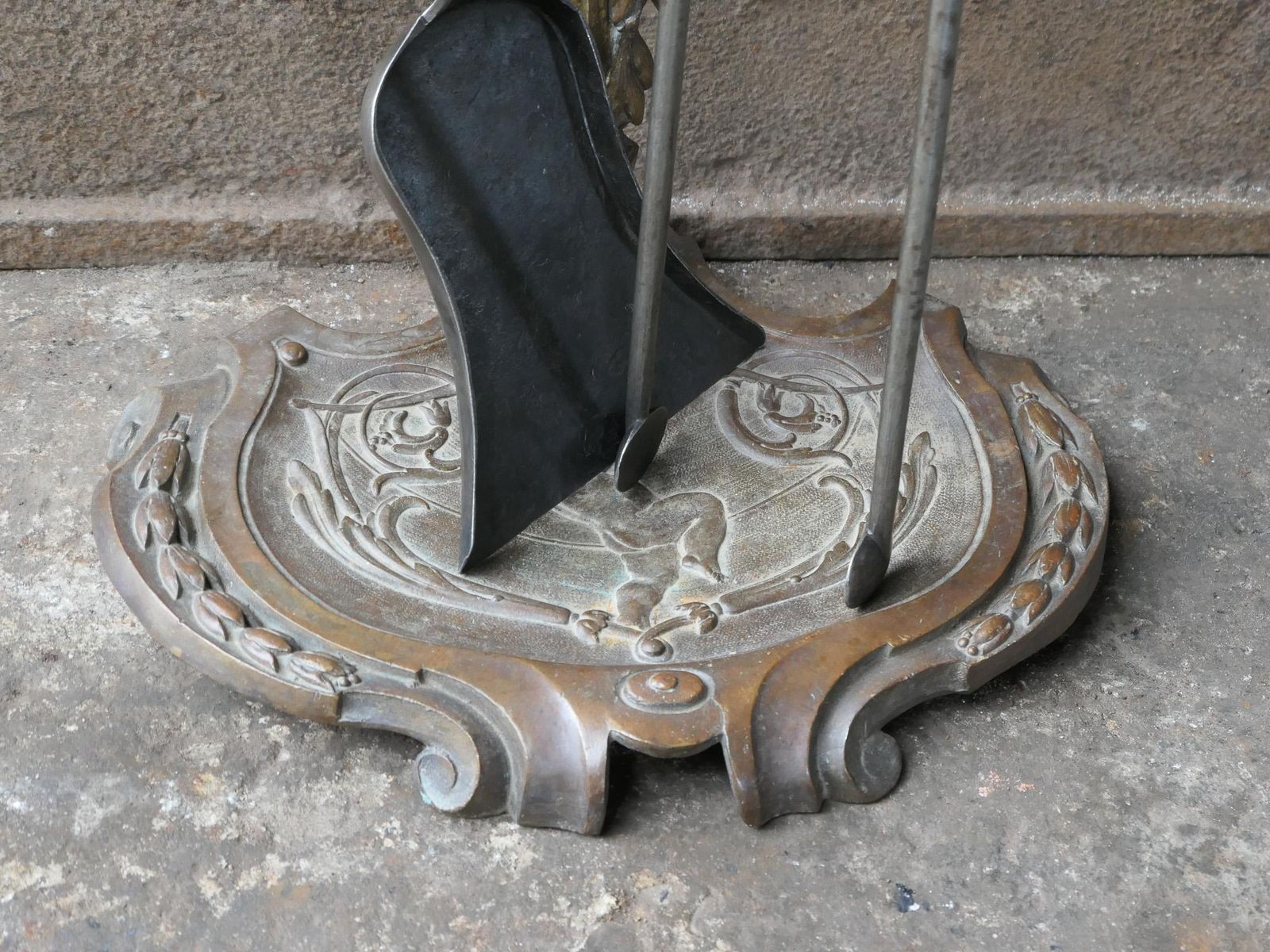 photo for sale 19th Century French Napoleon III Fireplace Toolset