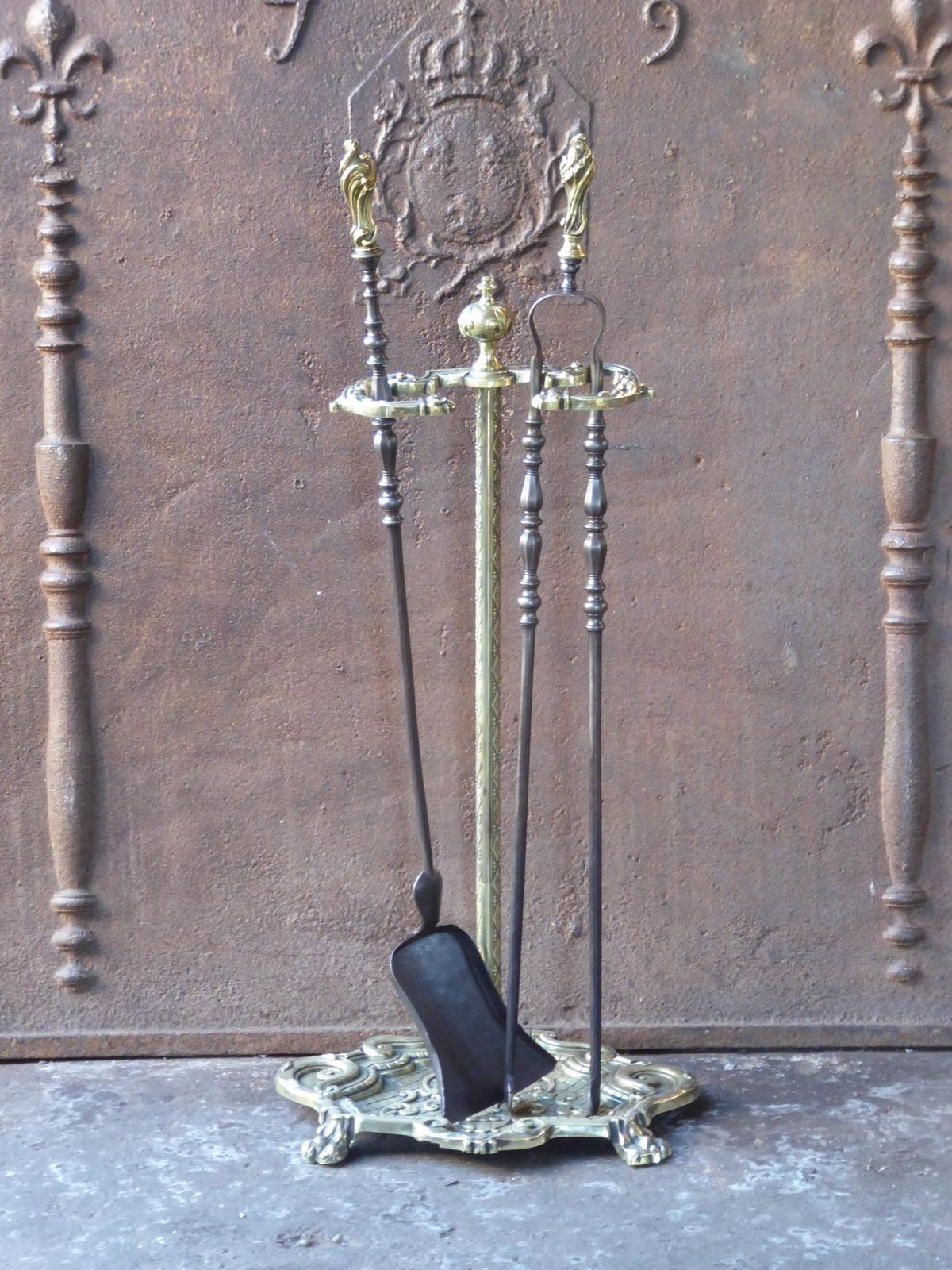 Antique French Fireplace Tools Or Fire Tools, 19th Century photo furniture