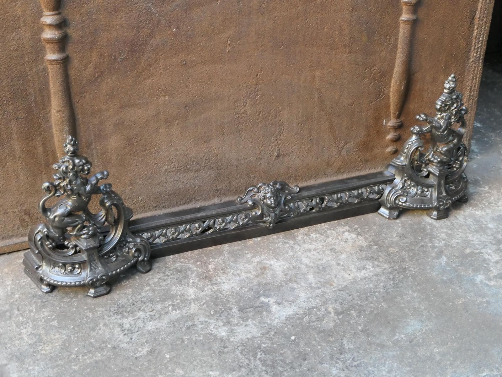 Antique French Fireplace Fender, 19th Century photo 746.0
