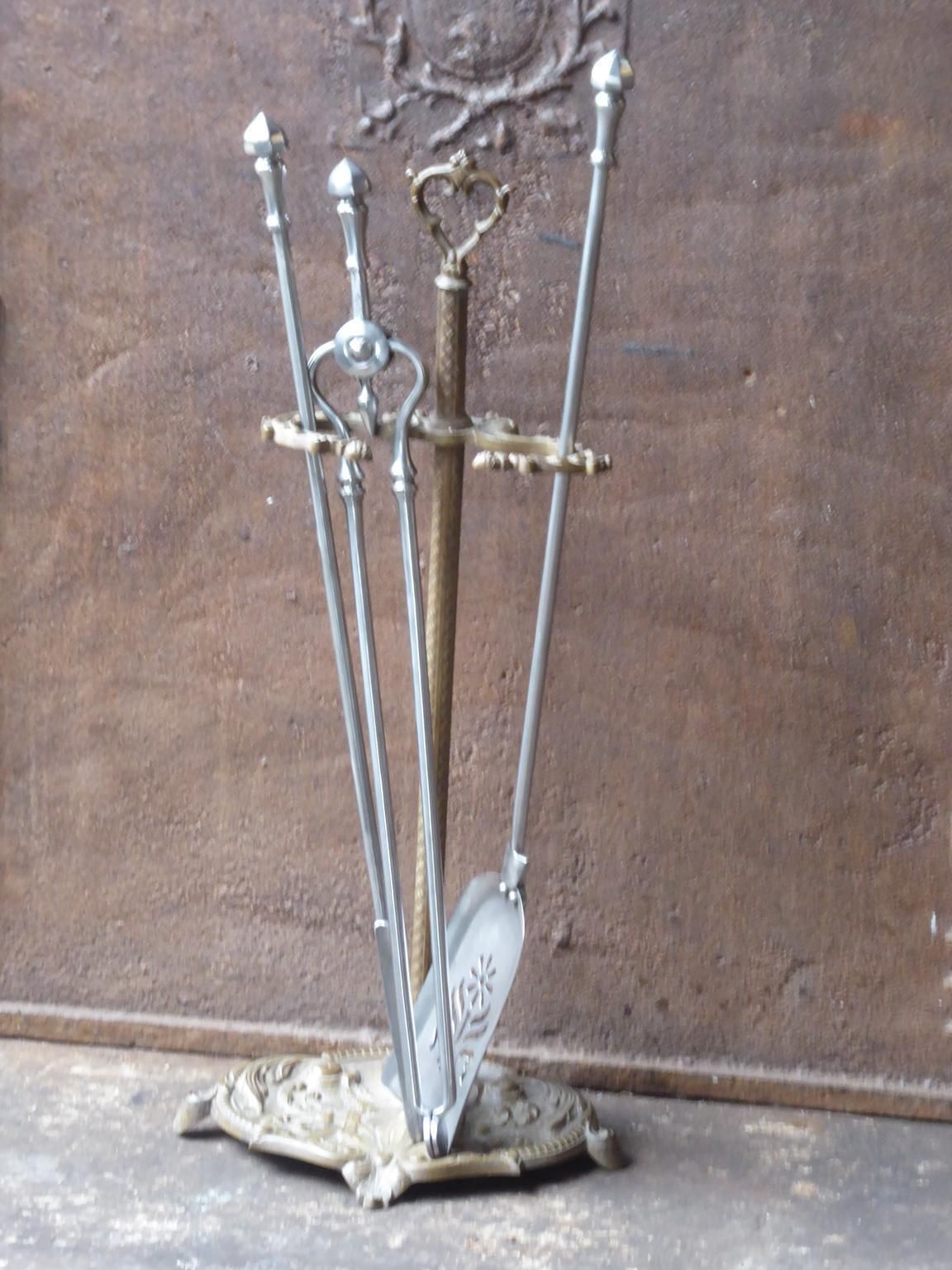 Antique English Victorian Fireplace Tools Or Fire Tools, 19th Century photo Home Fixtures