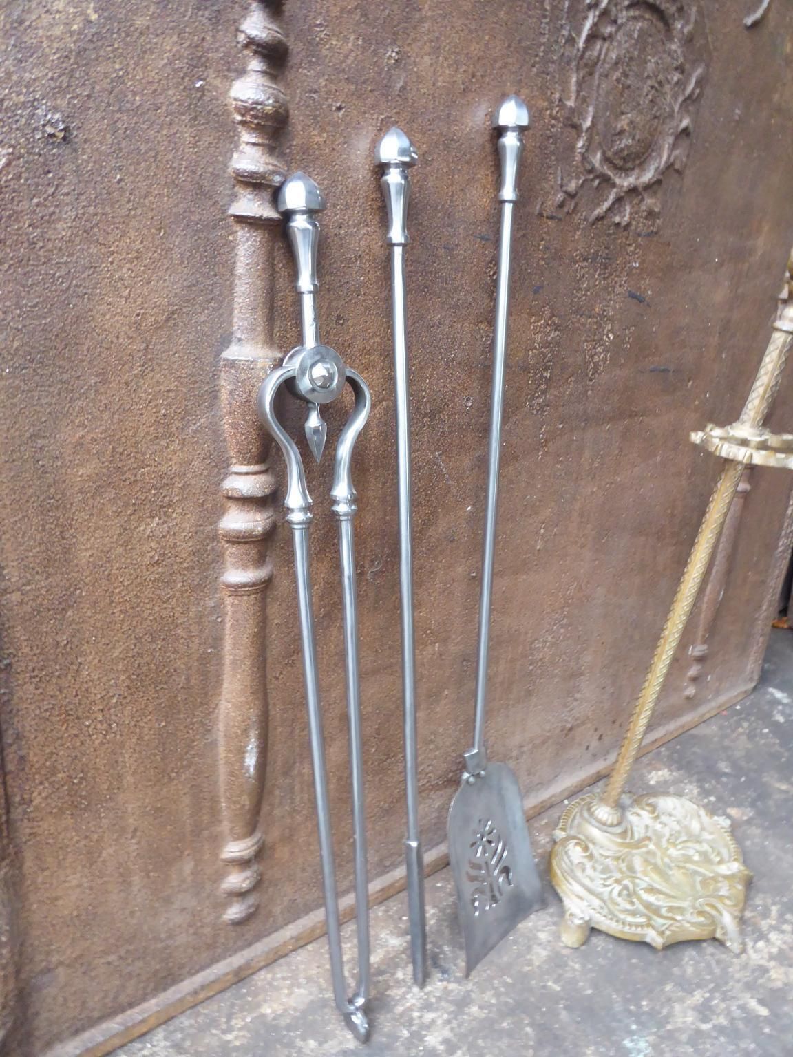 photo for sale Antique English Victorian Fireplace Tools Or Fire Tools, 19th Century