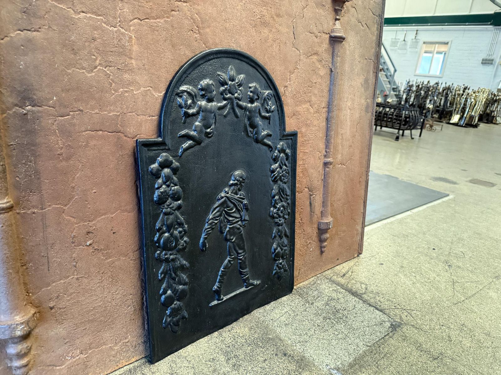 Allegory Of Peace With Sower Fireback / Backsplash, 17 18th Century photo buy