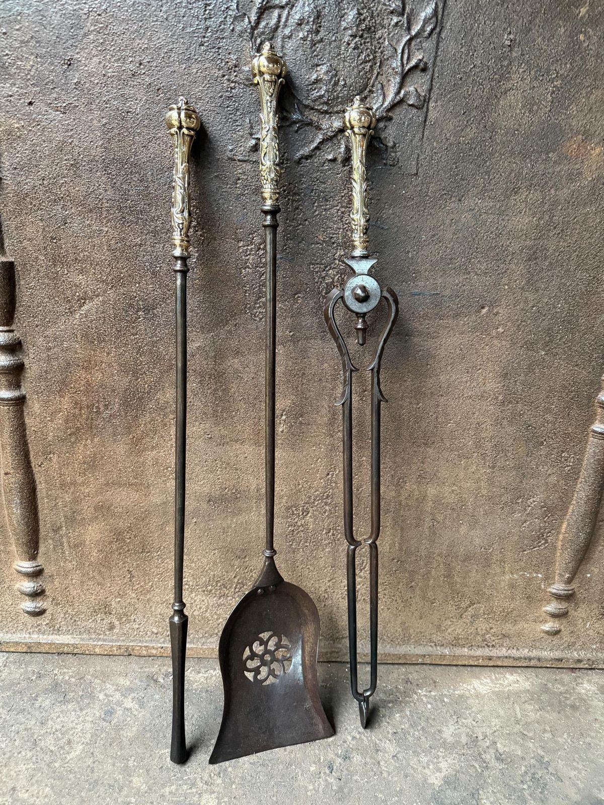Antique English Georgian Fireplace Tools Or Fire Tools, 18th   19th Century photo furniture