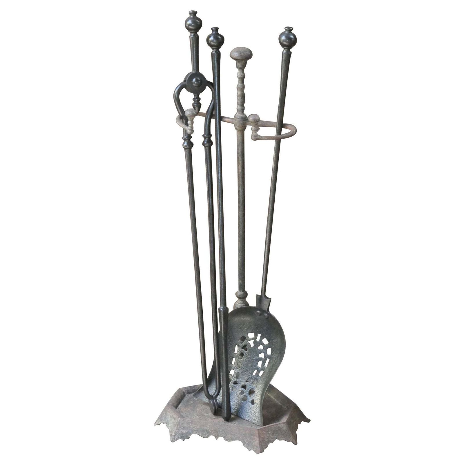 English Victorian Fireplace Tools Or Companion Set, 19th Century