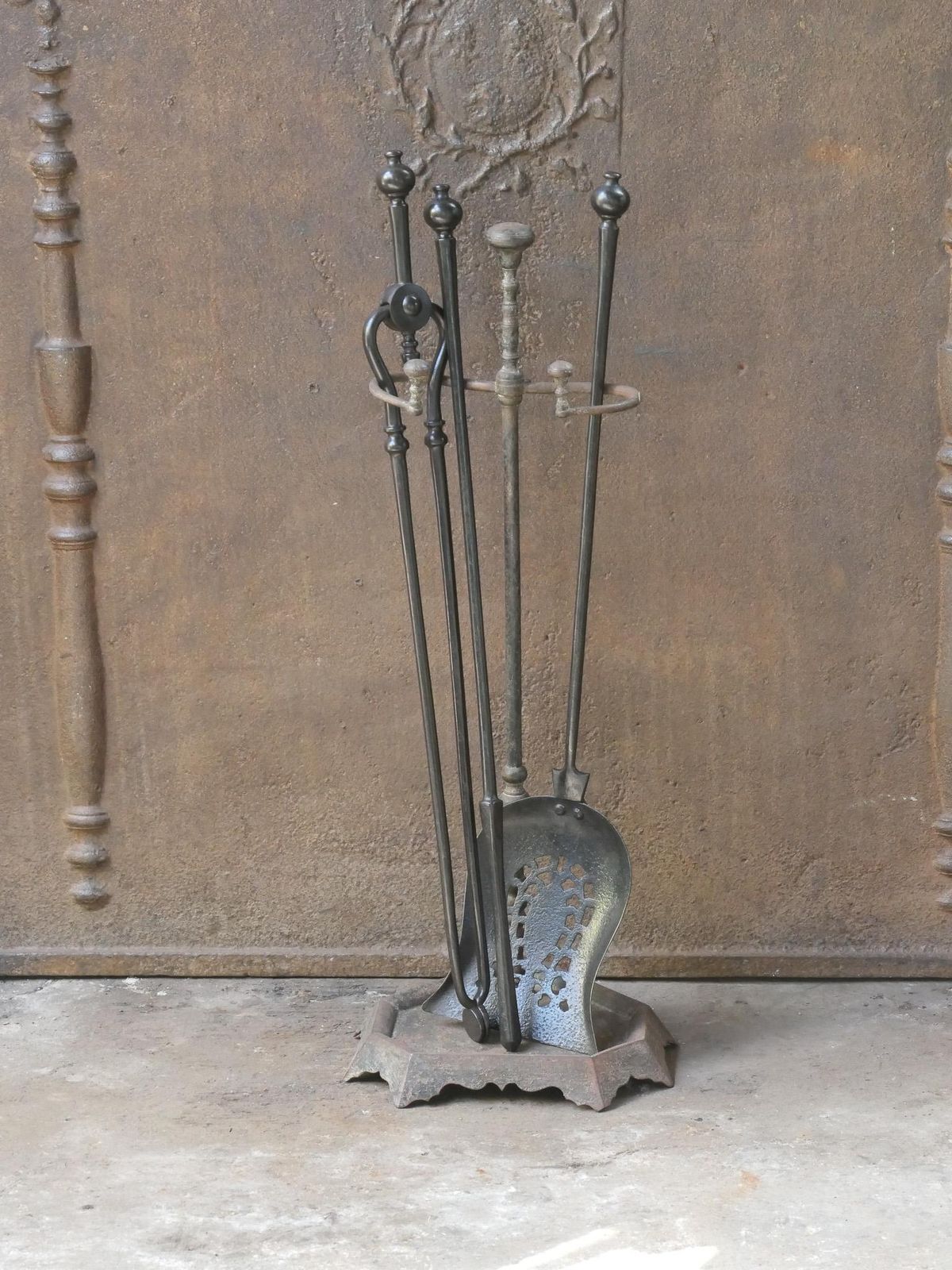 English Victorian Fireplace Tools Or Companion Set, 19th Century photo for sale