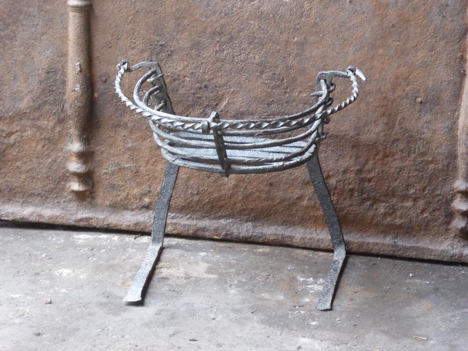 Antique Belgian Fireplace Grate, 17th   18th Century photo Home Fixtures