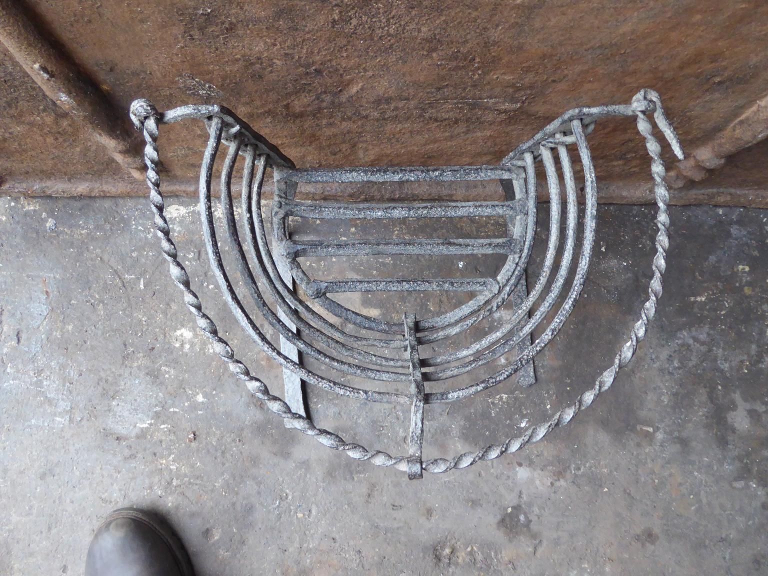 Antique Belgian Fireplace Grate, 17th   18th Century photo vintage