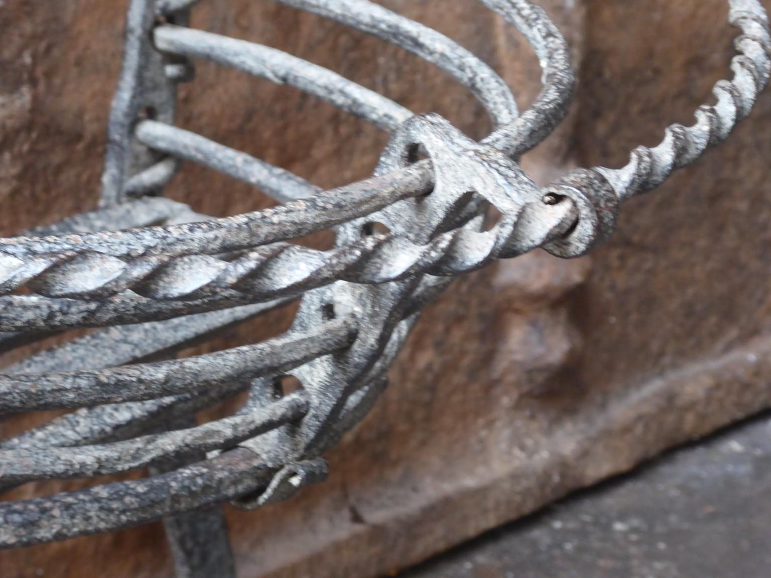 photo for sale Antique Belgian Fireplace Grate, 17th   18th Century