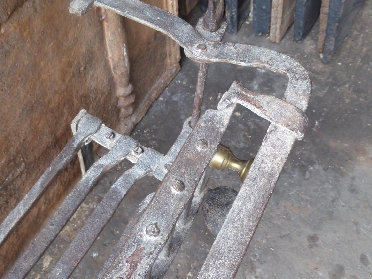 Home Fixtures 18th 19th Century Belgian Neoclassical Fireplace Grate Or Fire Basket photo