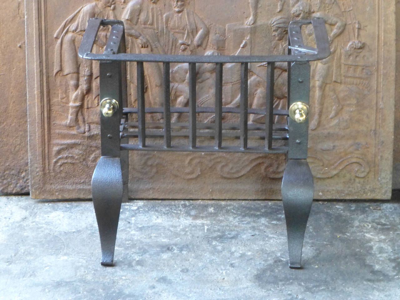 Antique Dutch Fireplace Grate, 18th Century photo furniture