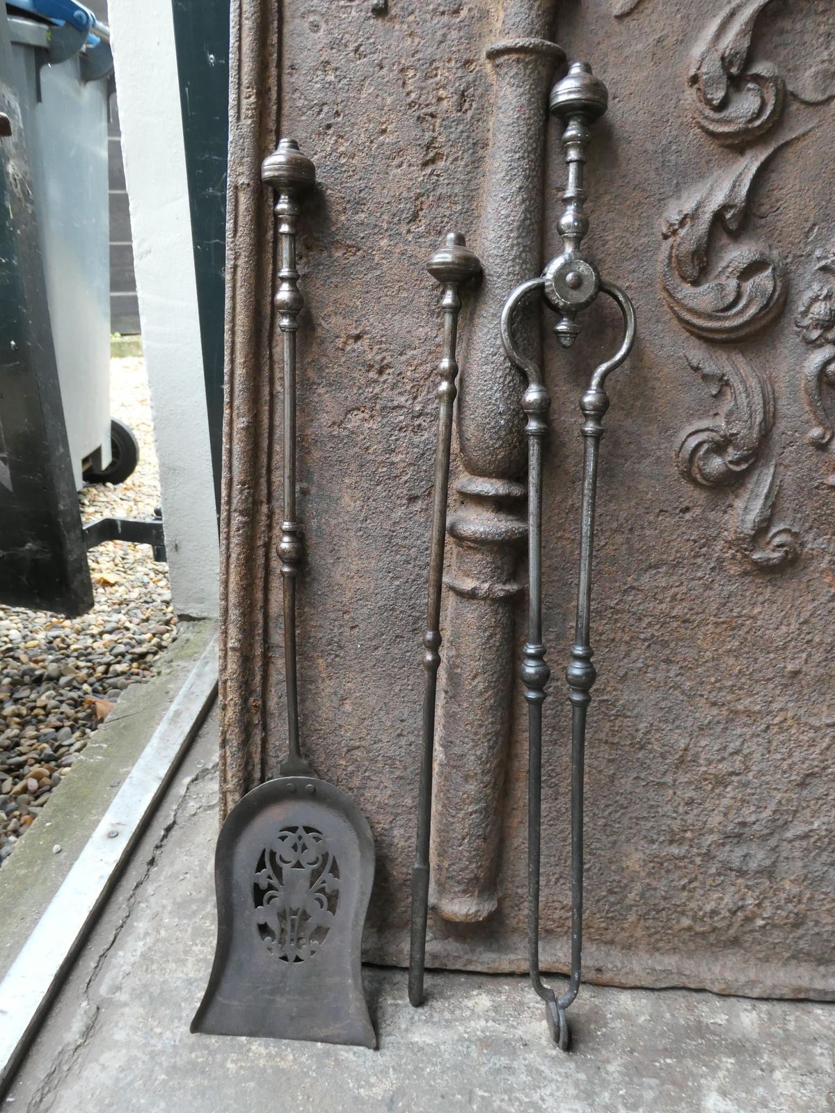832.0 18/19th C. English Georgian Fireplace Tools photo