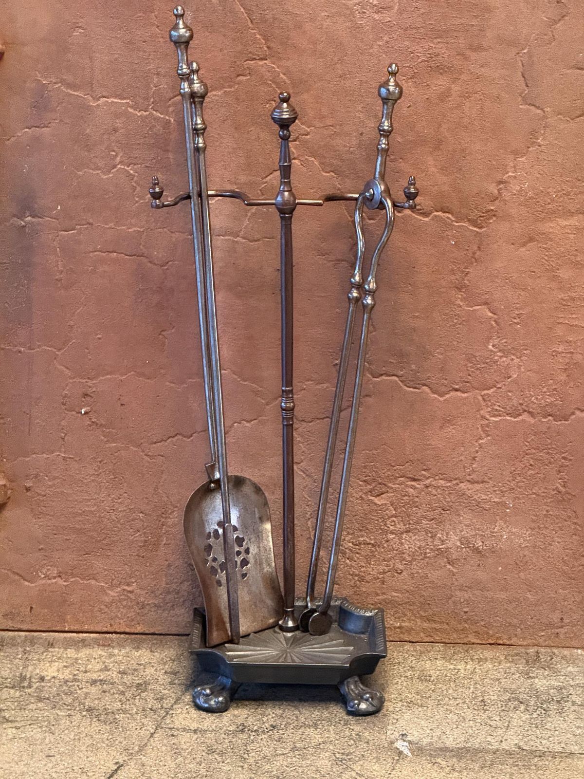 English Victorian Fireplace Tools Or Companion Set, 19th Century photo for sale