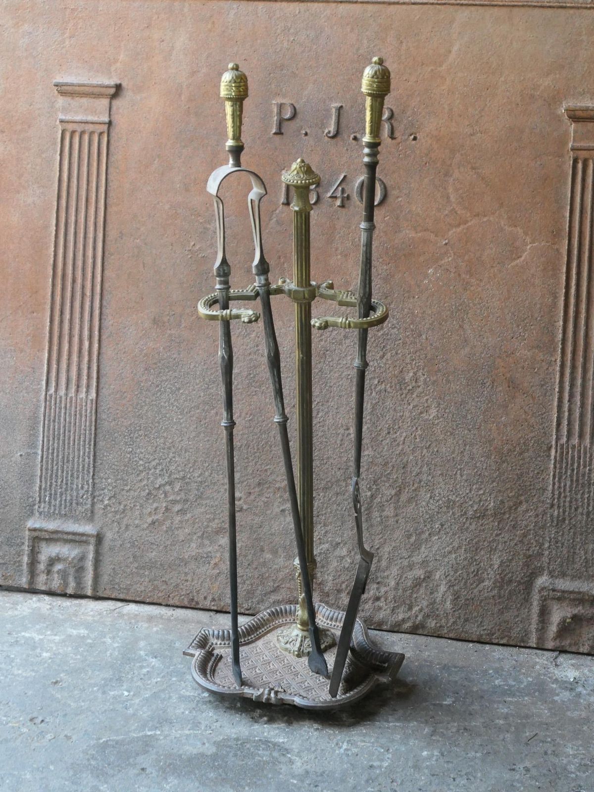 Large 18th   19th C. French Neoclassical Fireplace Poker Set photo 1002.0