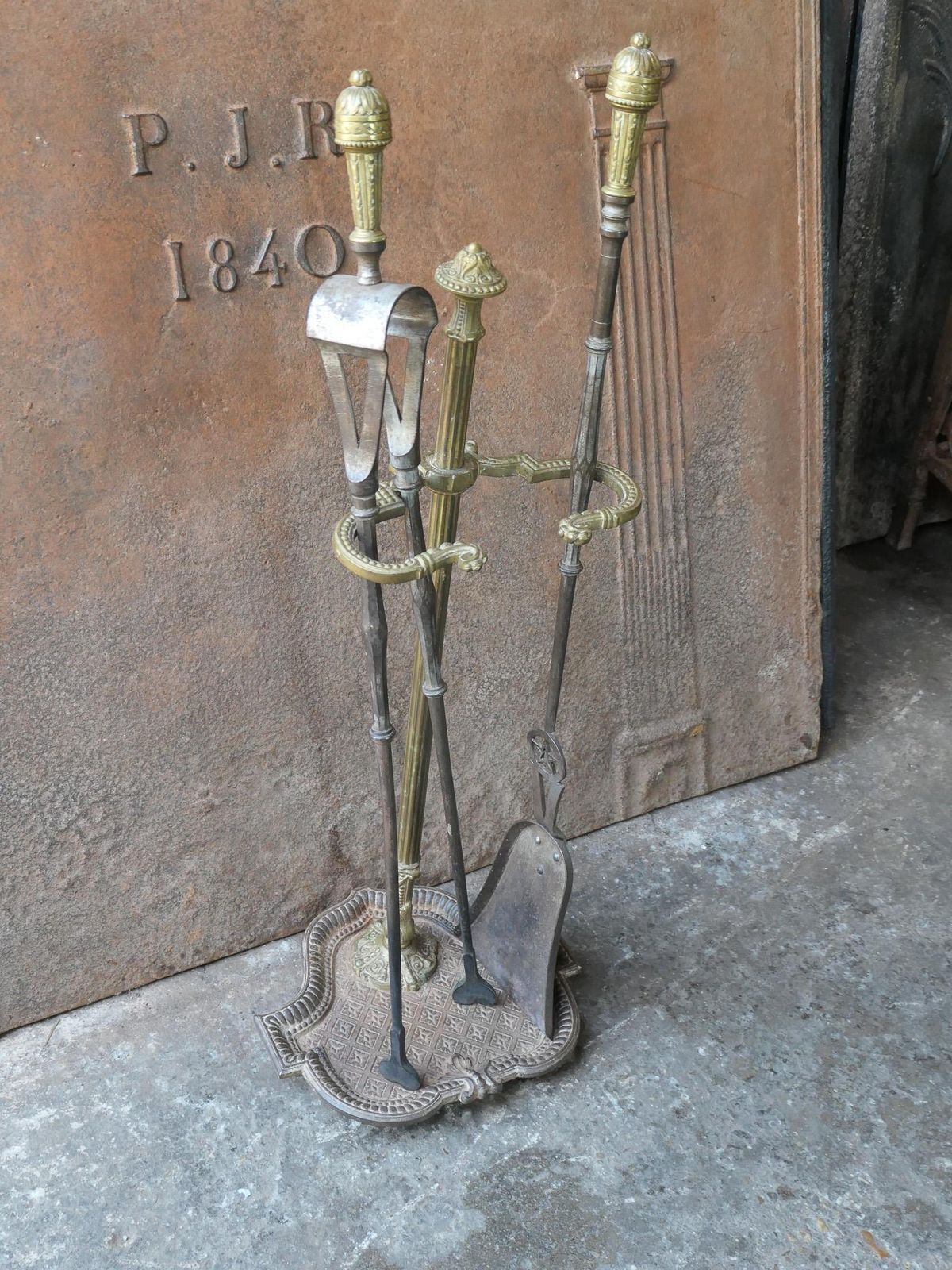Large 18th   19th C. French Neoclassical Fireplace Poker Set photo buy